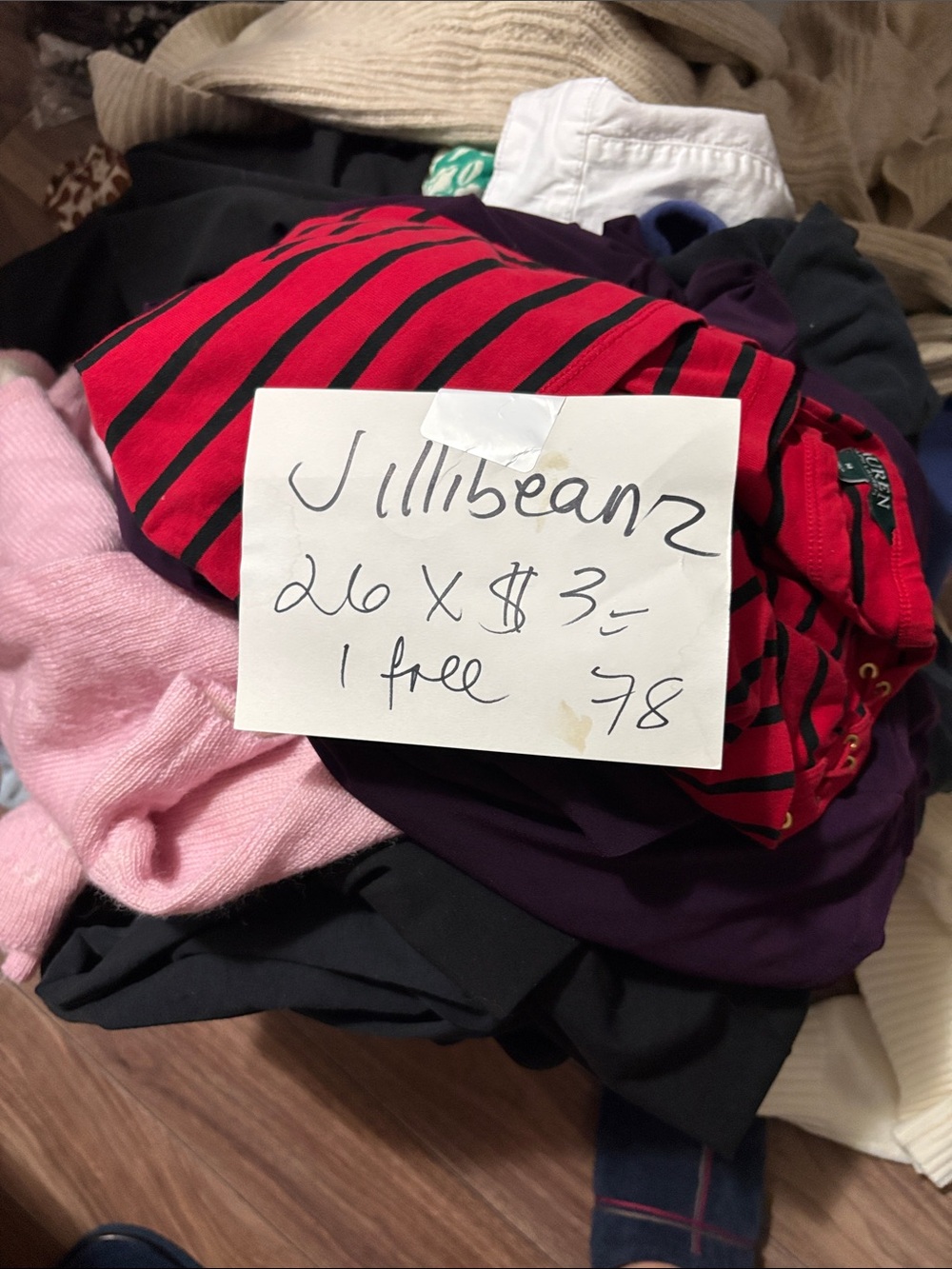 Red and Black Striped Top
